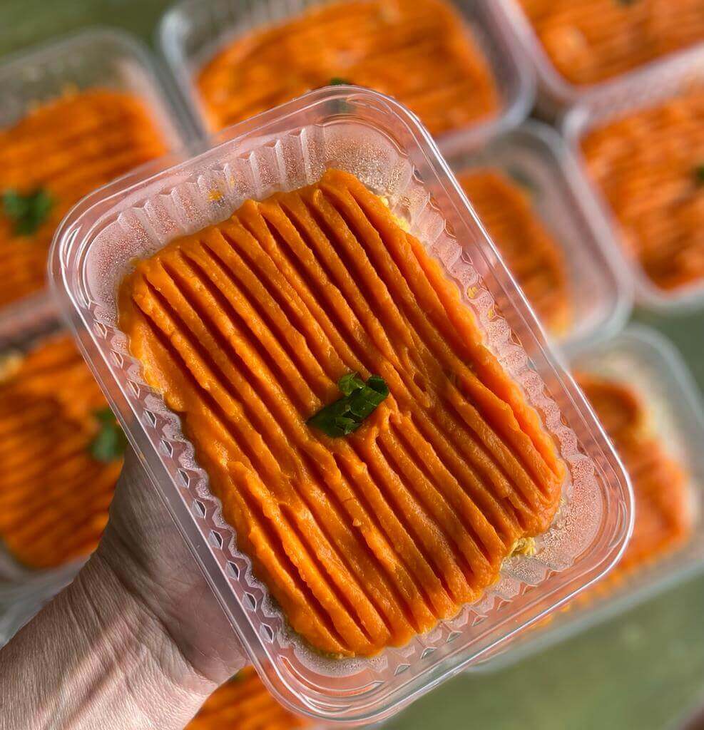 Escondidinho de abóbora com shitake
